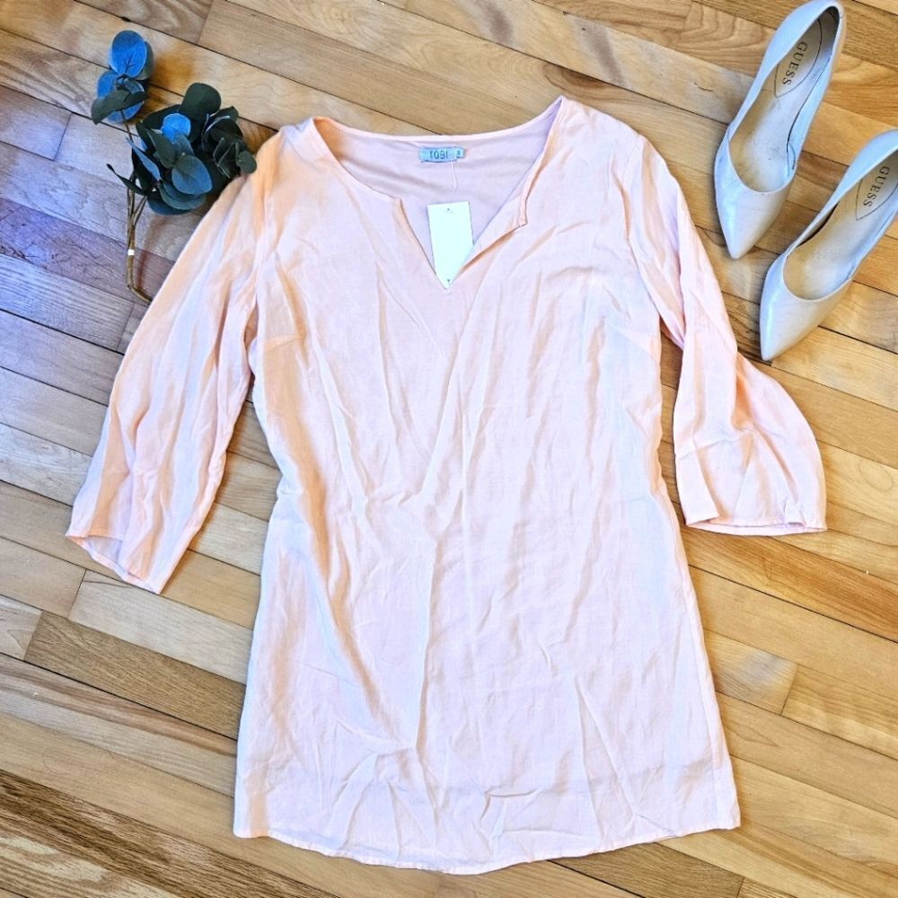 NWT Tobi Baby Pink Long Sleeve Dress